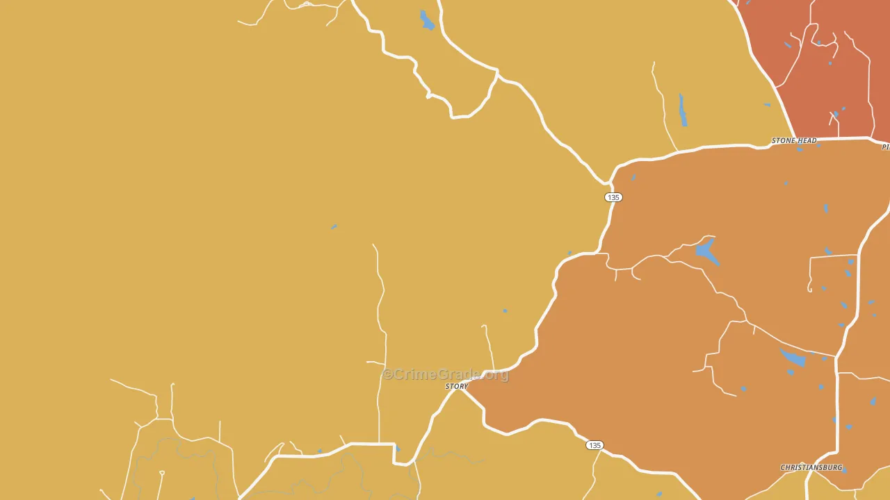 Story, IN Map of Arson Rates