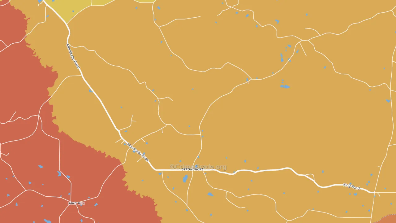 Stronghope, MS Map of Arson Rates