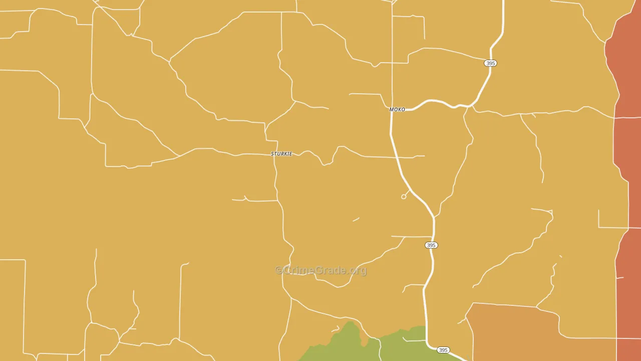 Sturkie, AR Map of Arson Rates
