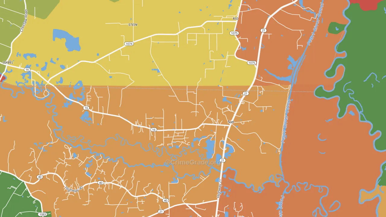 Sun, LA Map of Arson Rates