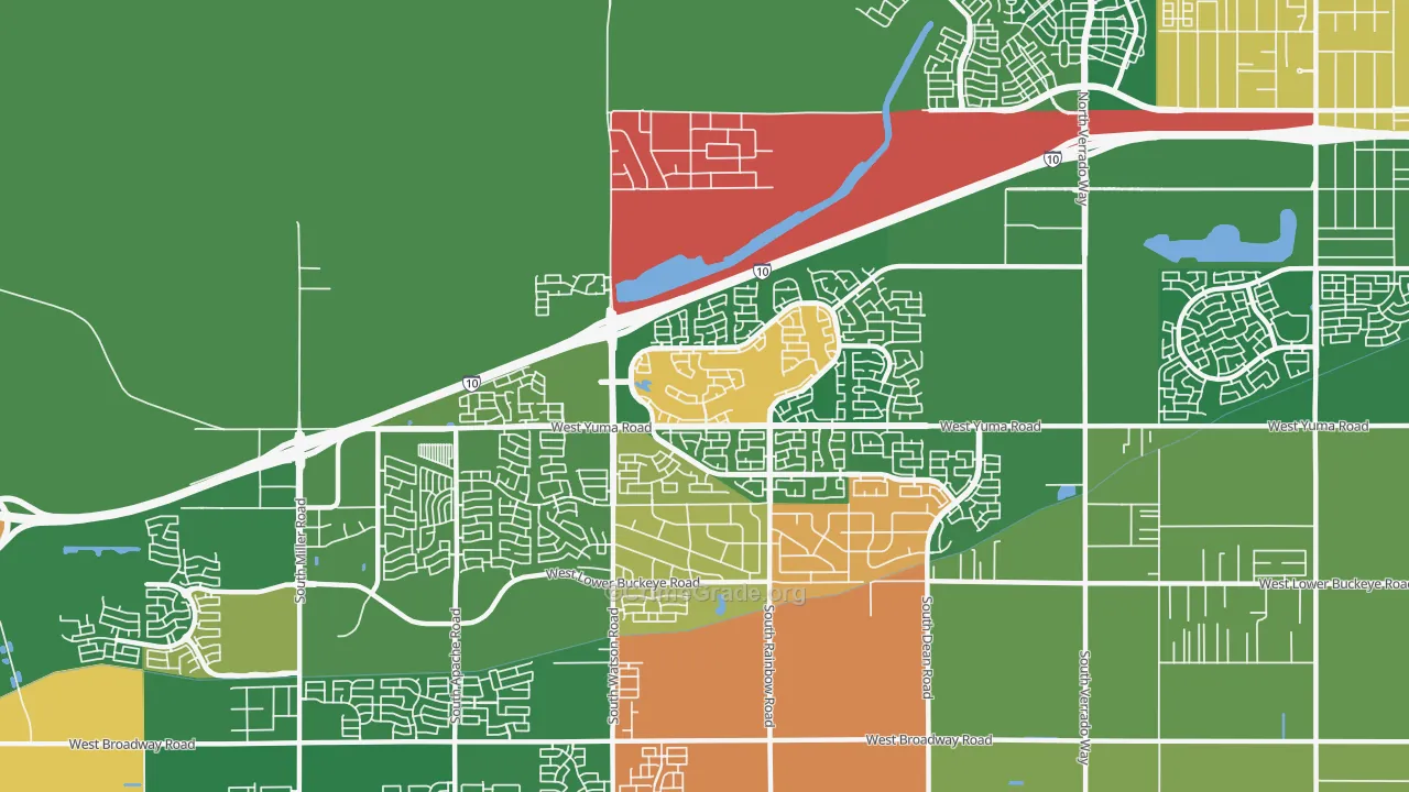 Sundance, Buckeye, AZ Map of Arson Rates