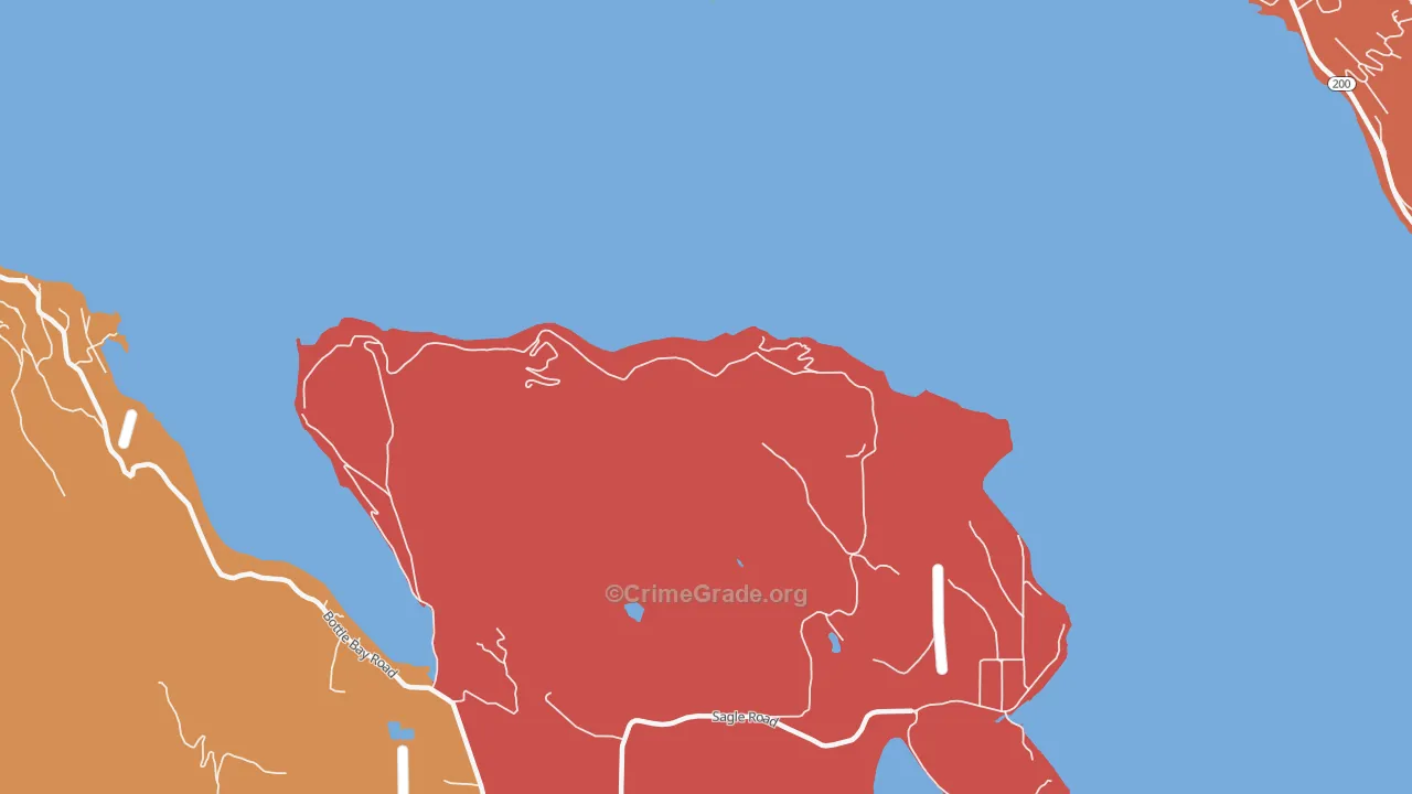 Sunnyside, ID Map of Arson Rates