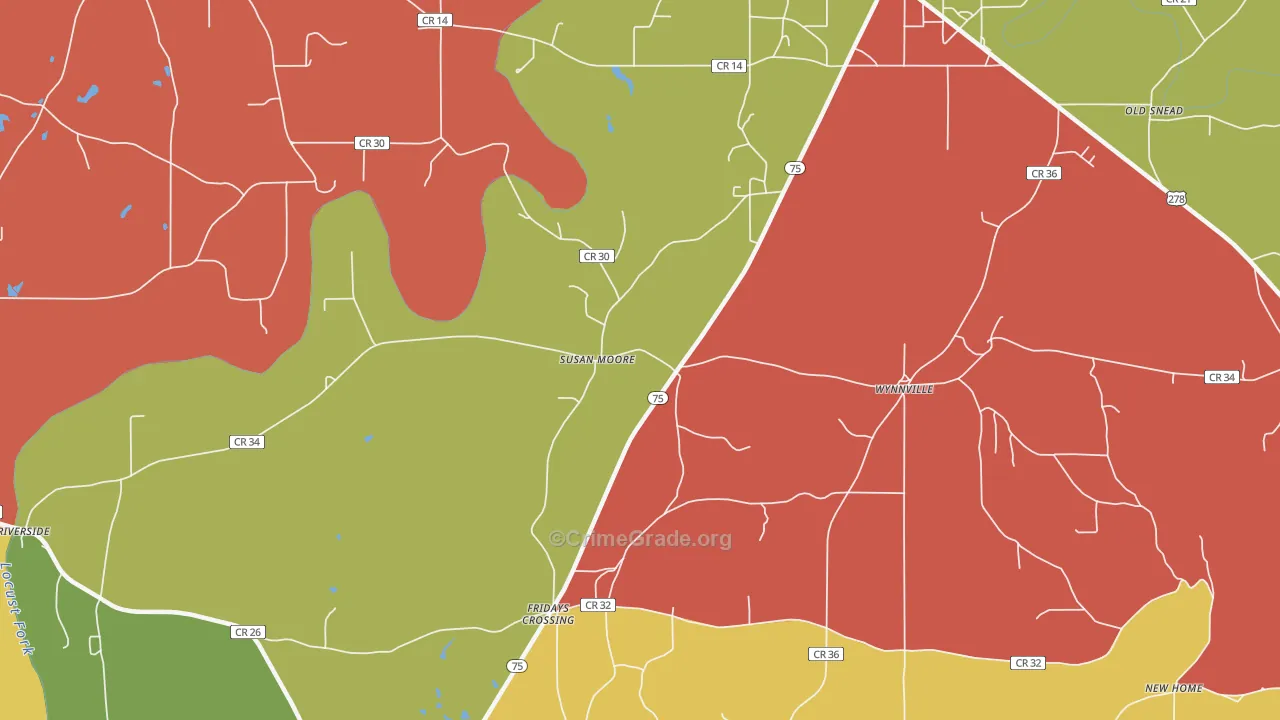 Susan Moore, AL Map of Arson Rates