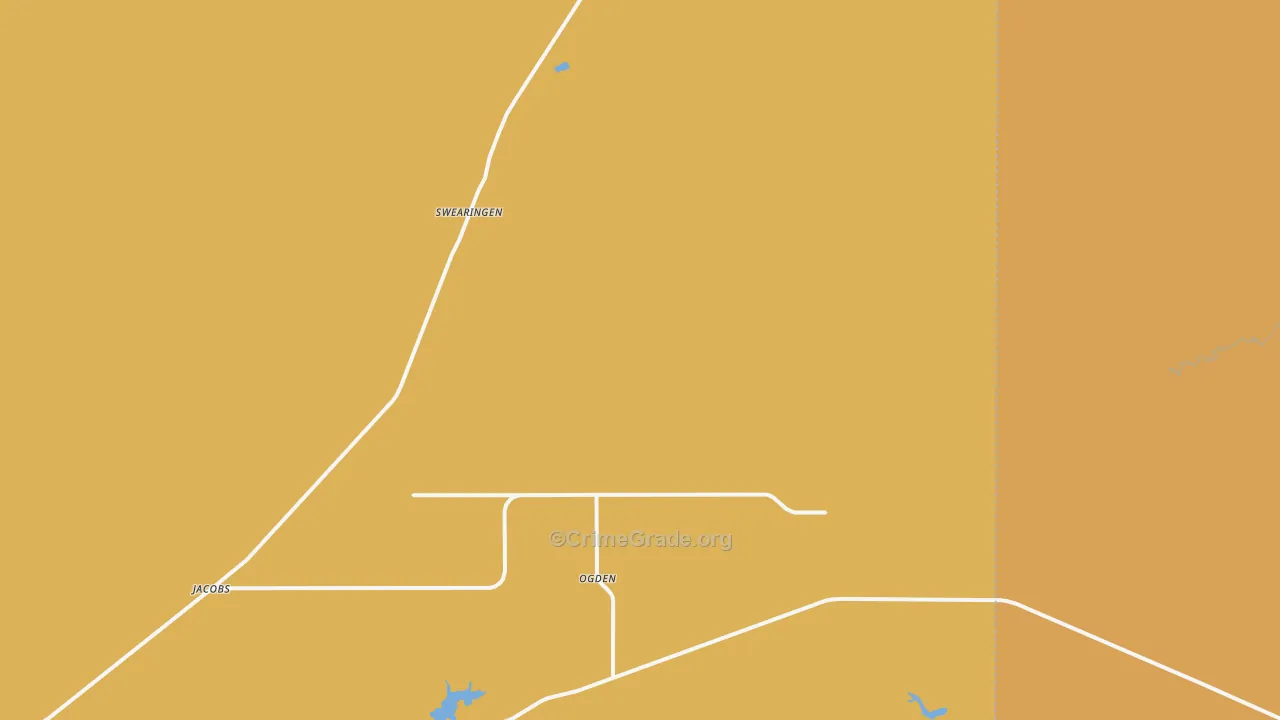 Swearingen, TX Map of Arson Rates