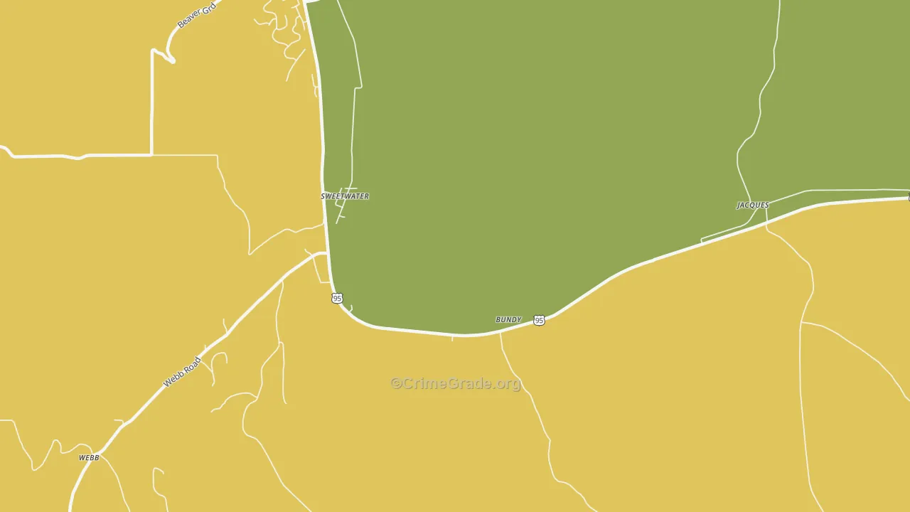 Sweetwater, ID Map of Arson Rates