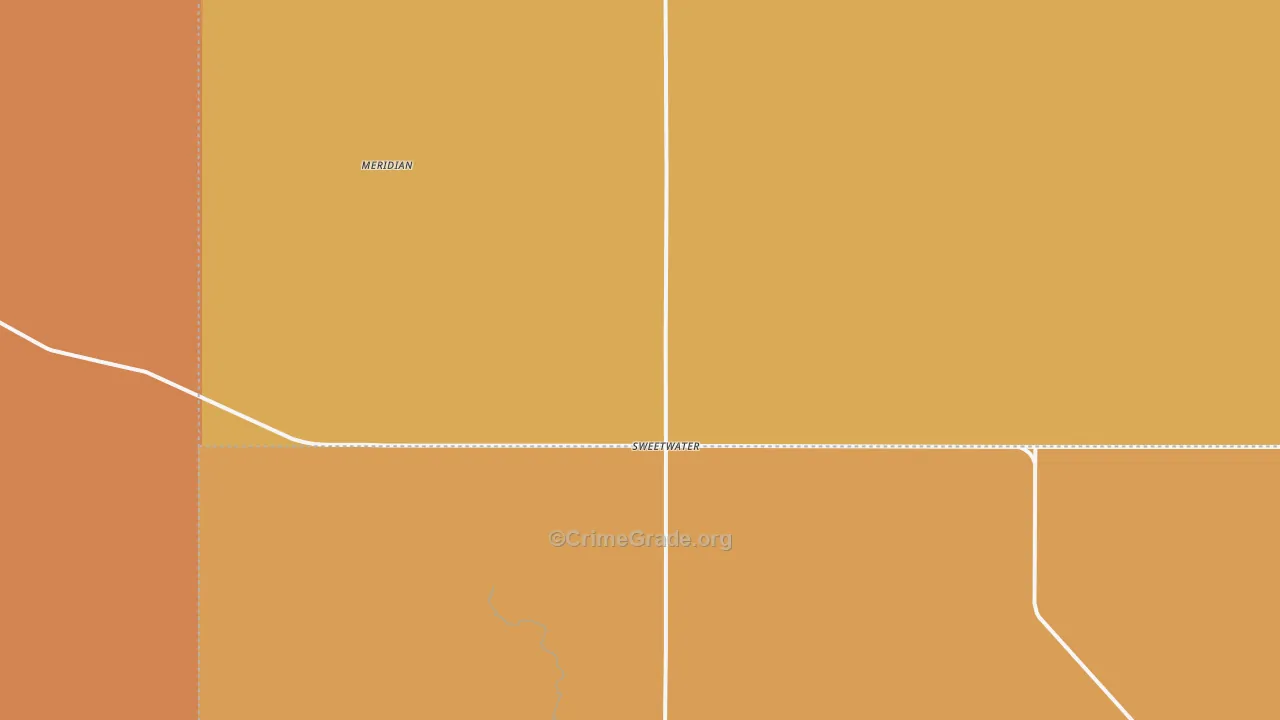 Sweetwater, OK Map of Arson Rates