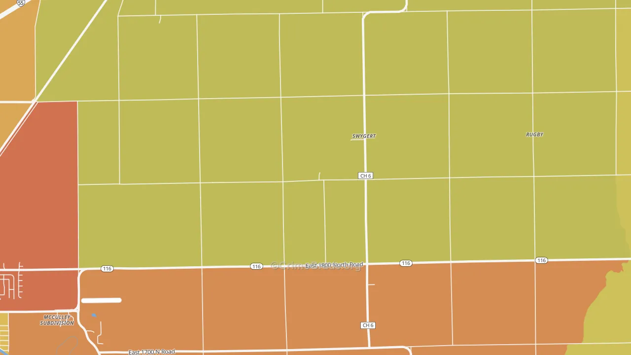 Swygert, IL Map of Arson Rates