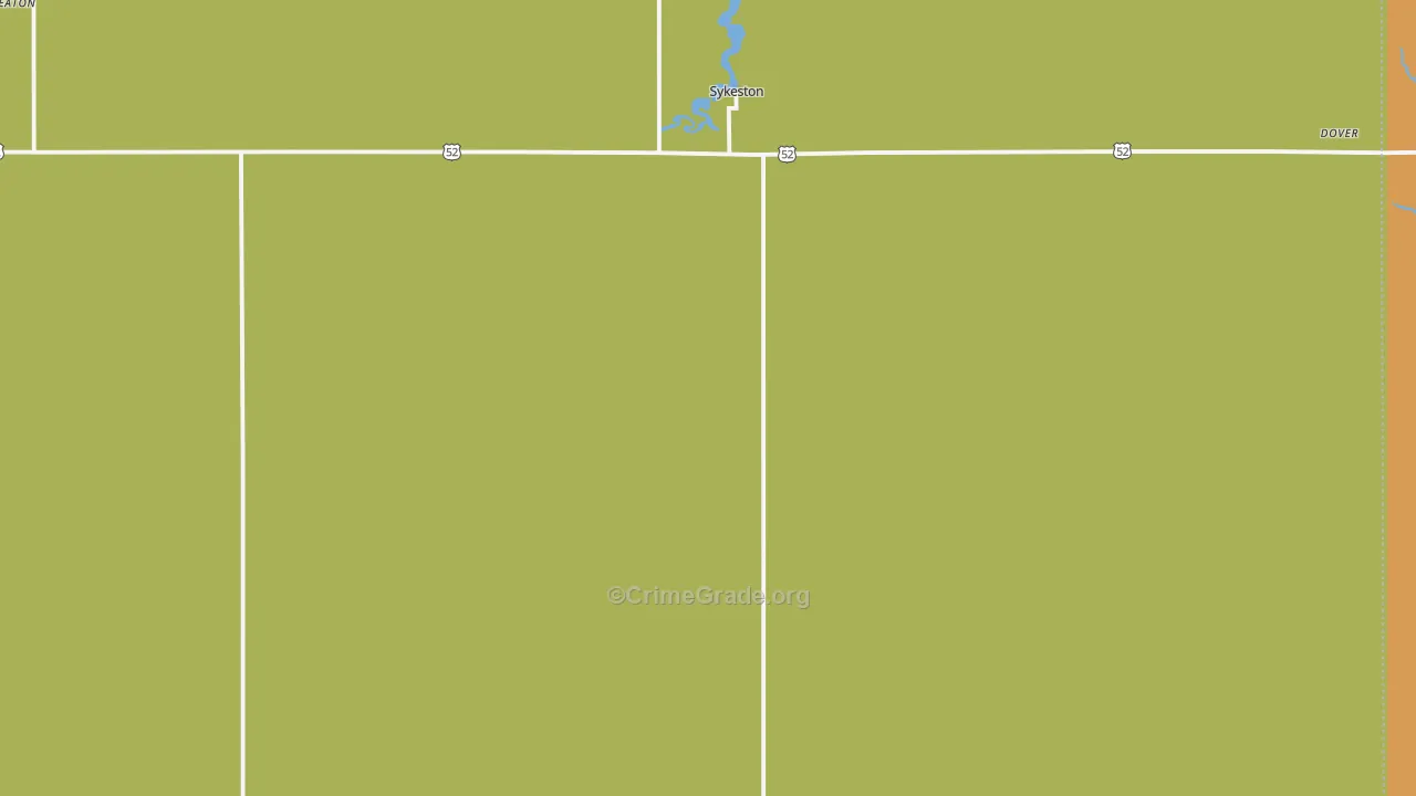 Sykeston, ND Map of Arson Rates