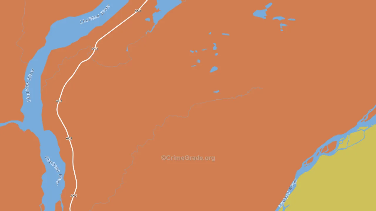 Takotna, AK Map of Arson Rates