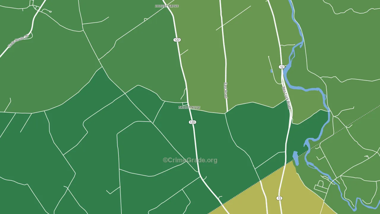 Talcottville, NY Map of Arson Rates