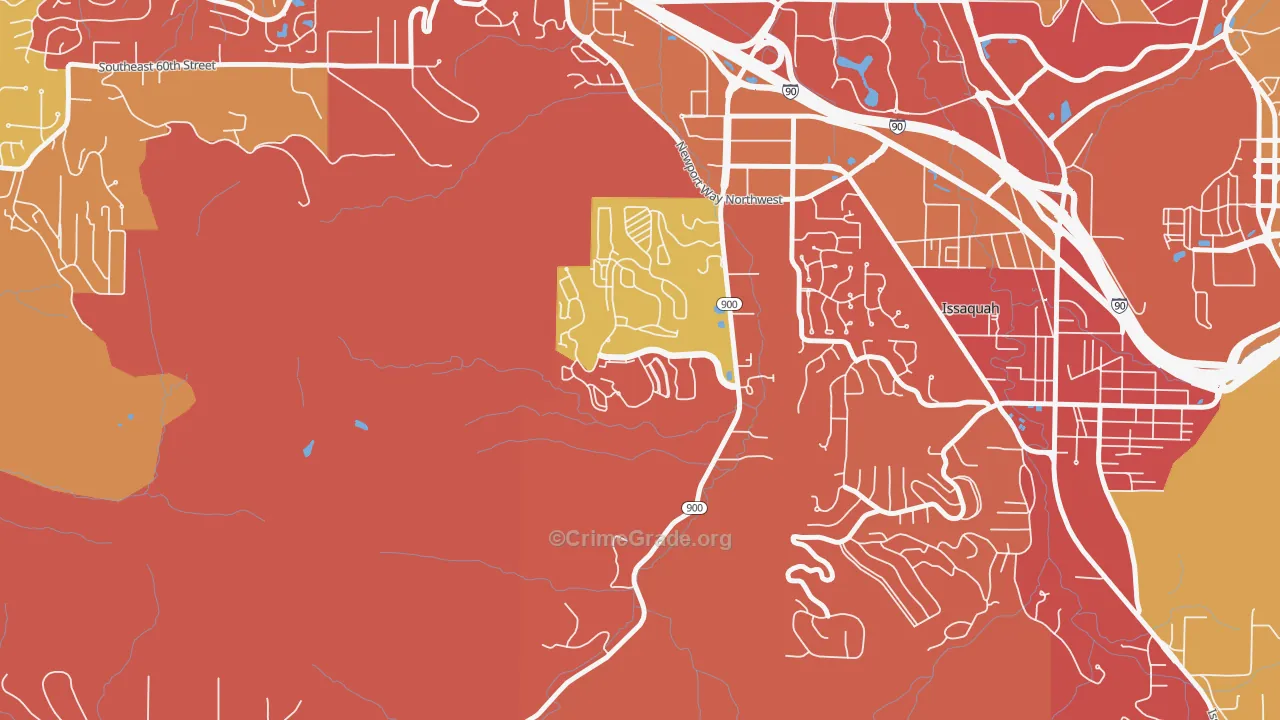 Talus, Issaquah, WA Map of Arson Rates
