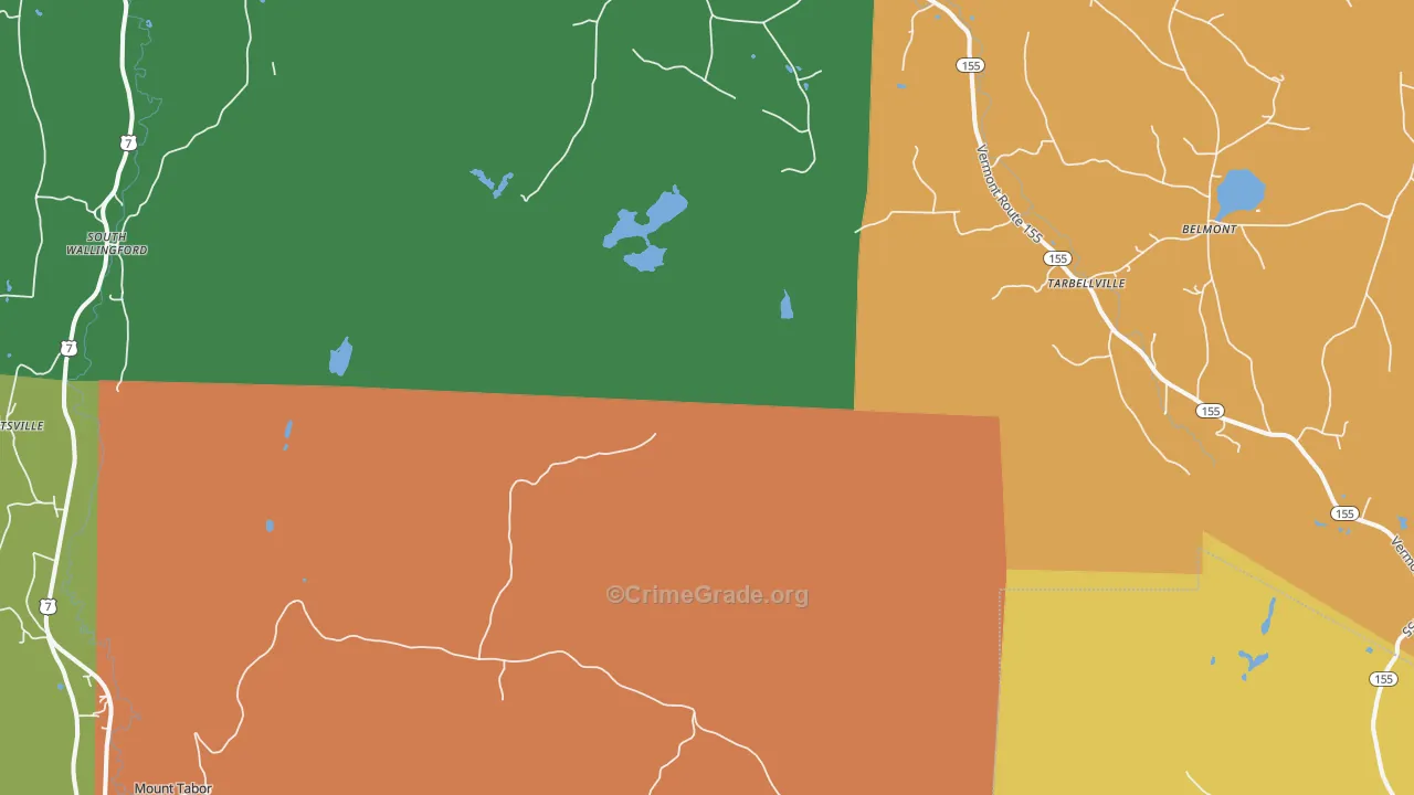 Tarbellville, VT Map of Arson Rates