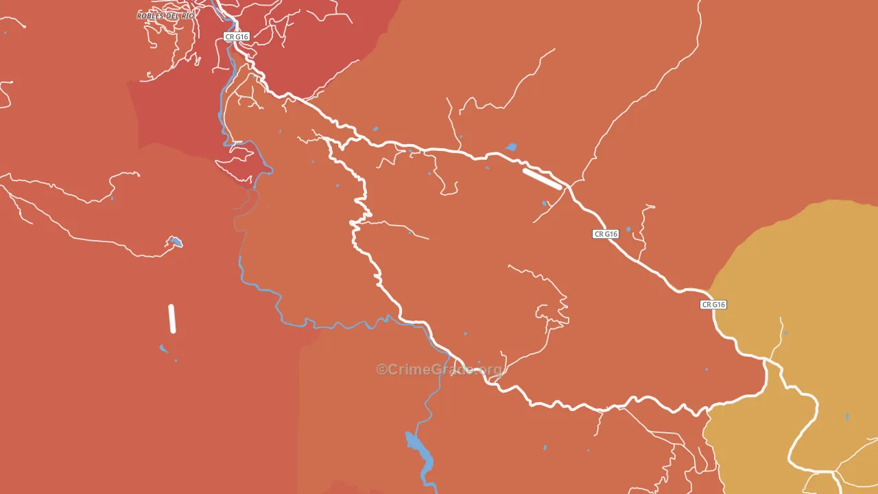 Tassajara Hot Springs, CA Map of Arson Rates