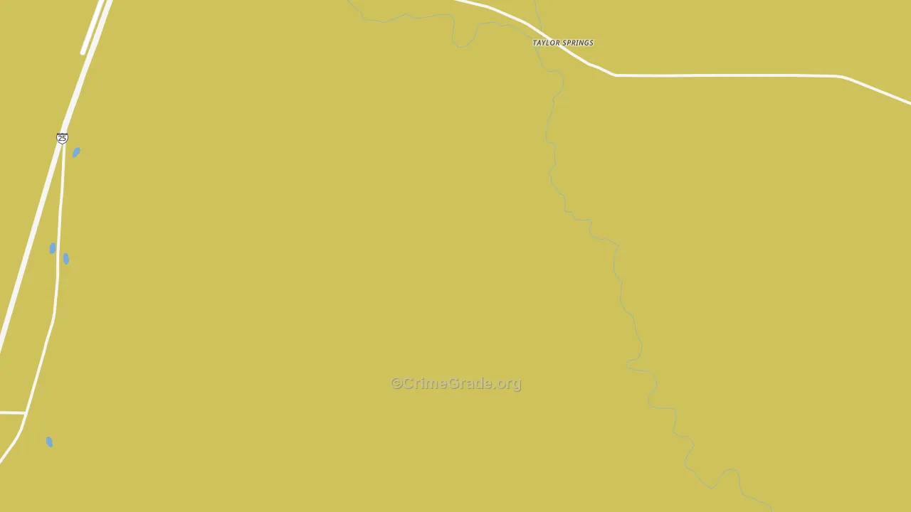 Taylor Springs, NM Map of Arson Rates