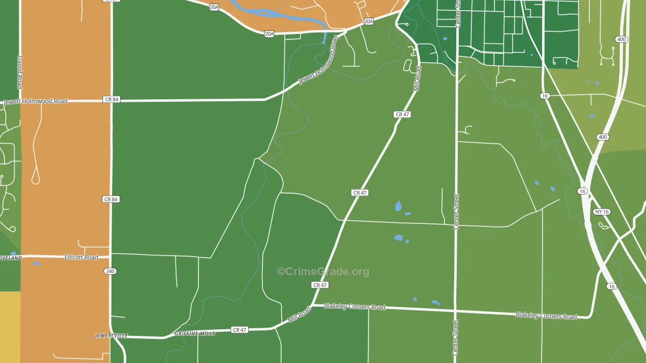 Taylorshire, NY Map of Arson Rates