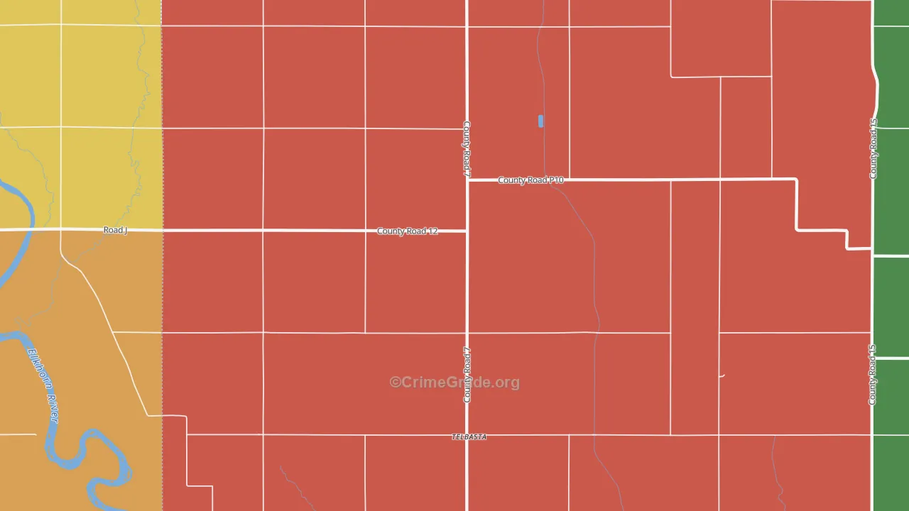 Telbasta, NE Map of Arson Rates