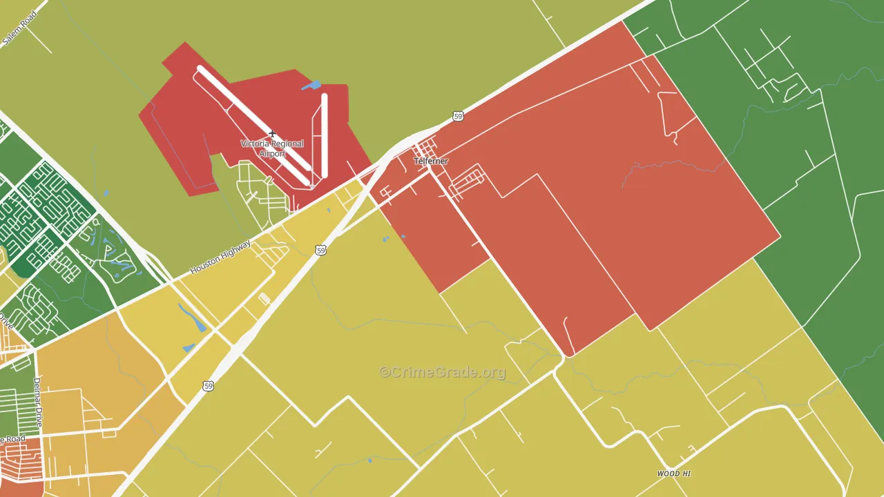 Telferner, TX Map of Arson Rates