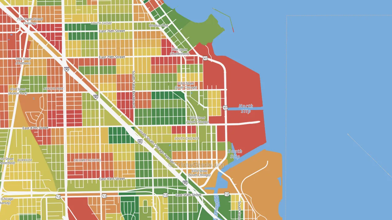 The Bush, Chicago, IL Map of Arson Rates