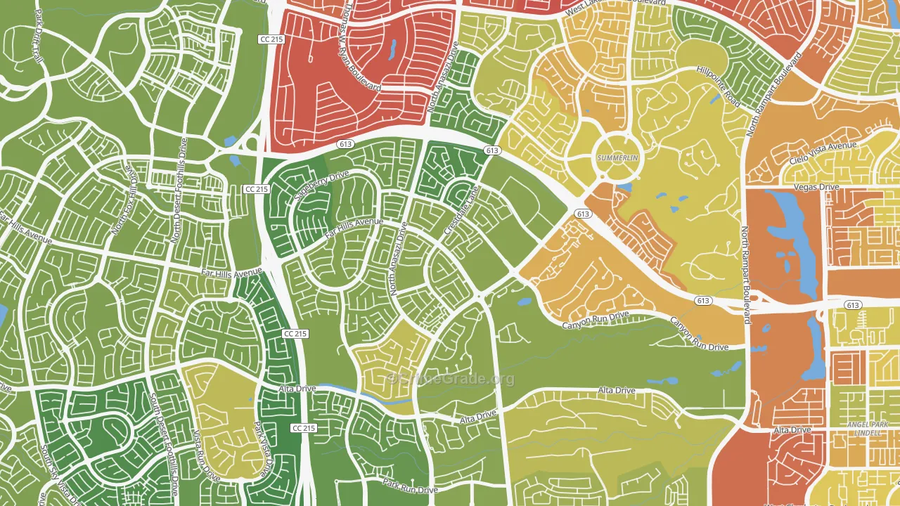 The Crossing, Las Vegas, NV Map of Arson Rates