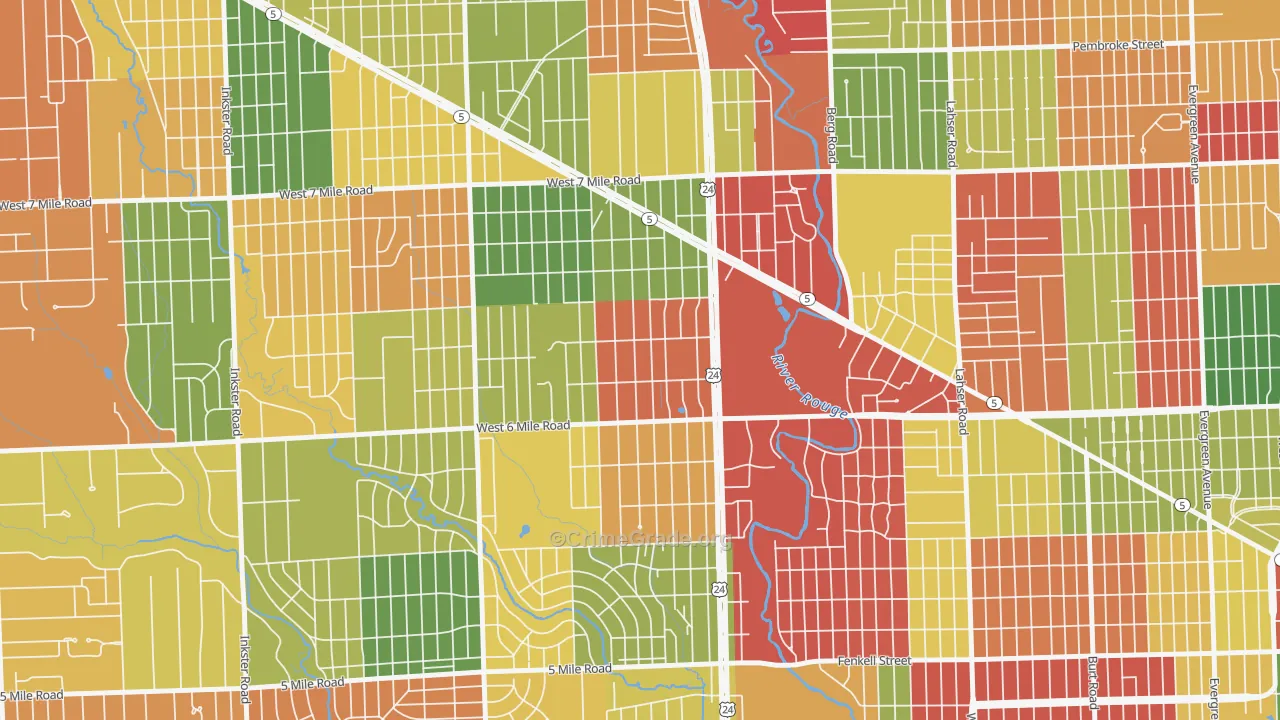 The Eye, Detroit, MI Map of Arson Rates