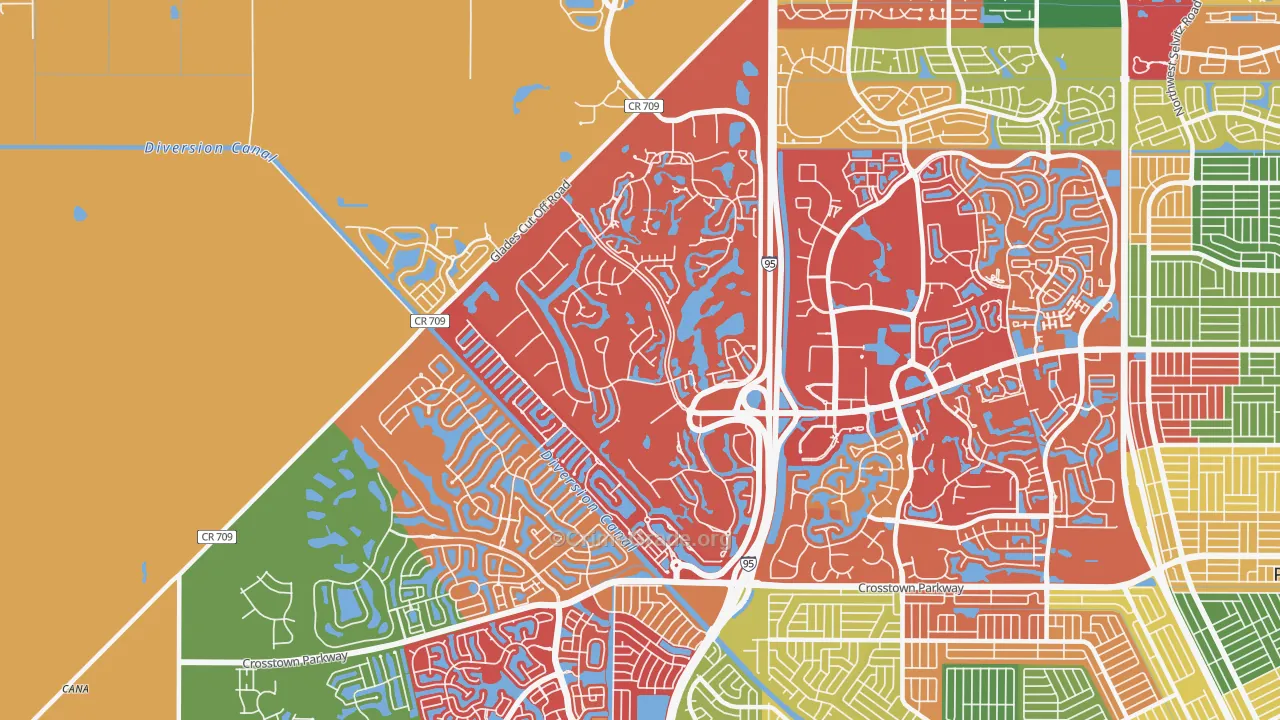 The Reserve, Port St. Lucie, FL Map of Arson Rates