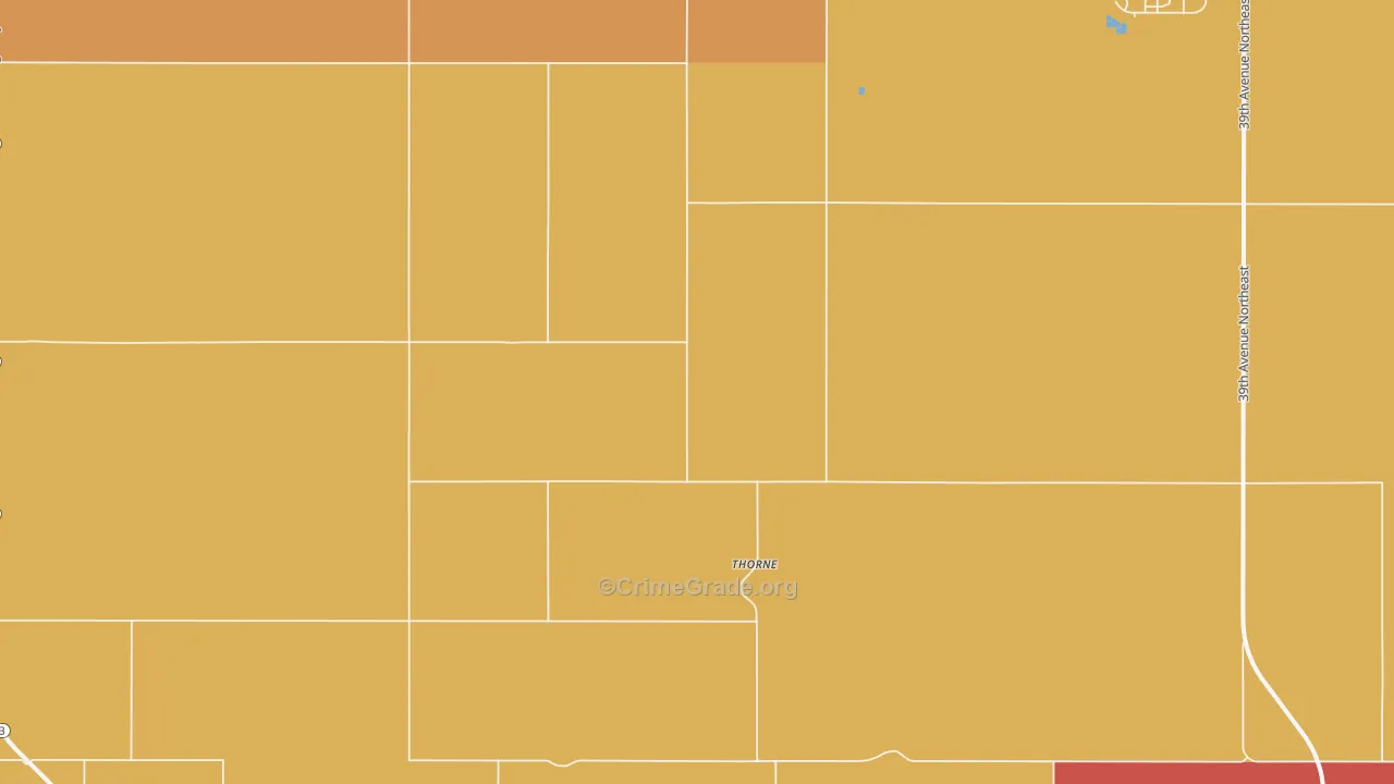 Thorne, ND Map of Arson Rates