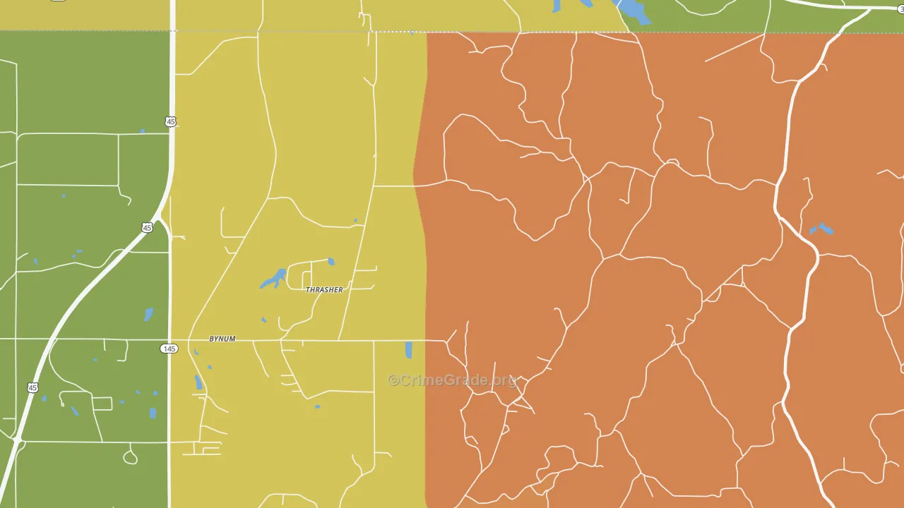 Thrasher, MS Map of Arson Rates