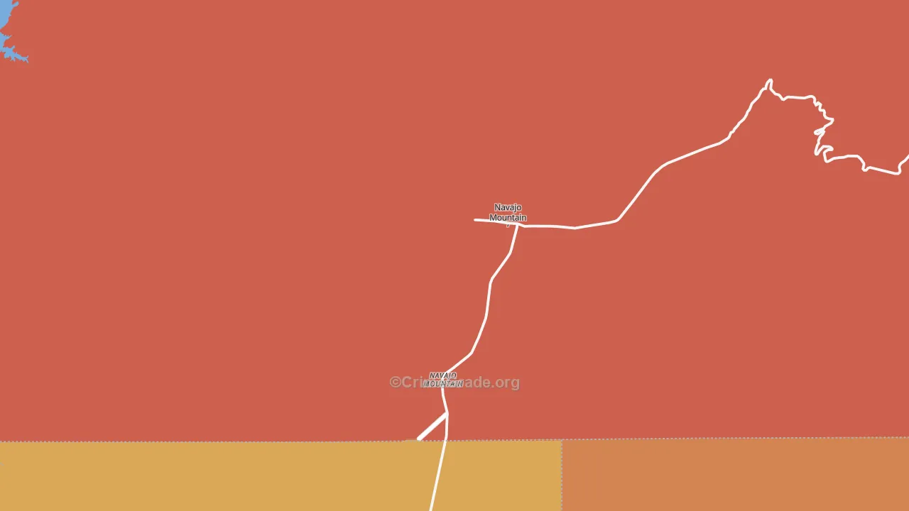 Tonalea, UT Map of Arson Rates