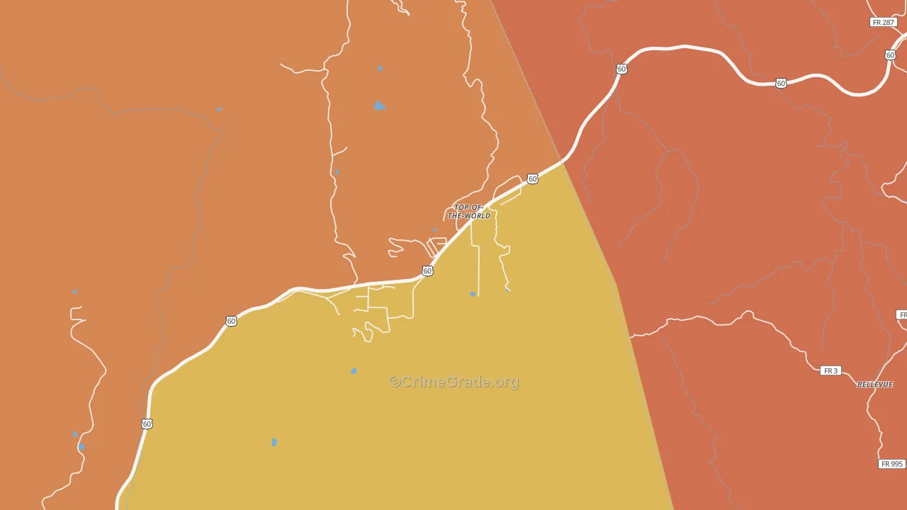 Top-of-the-World, AZ Map of Arson Rates