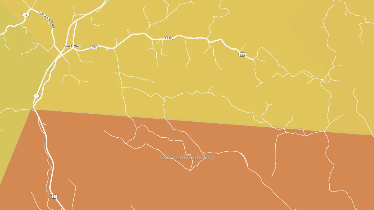 Toria, KY Map of Arson Rates