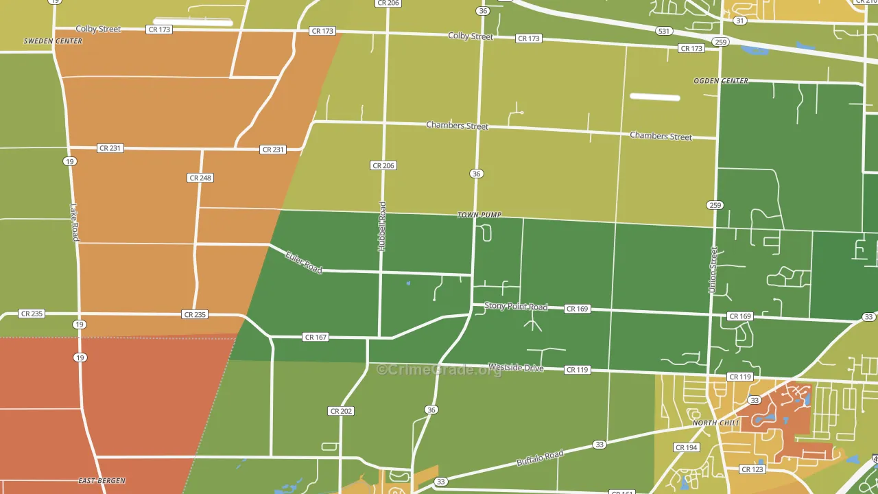 Town Pump, NY Map of Arson Rates