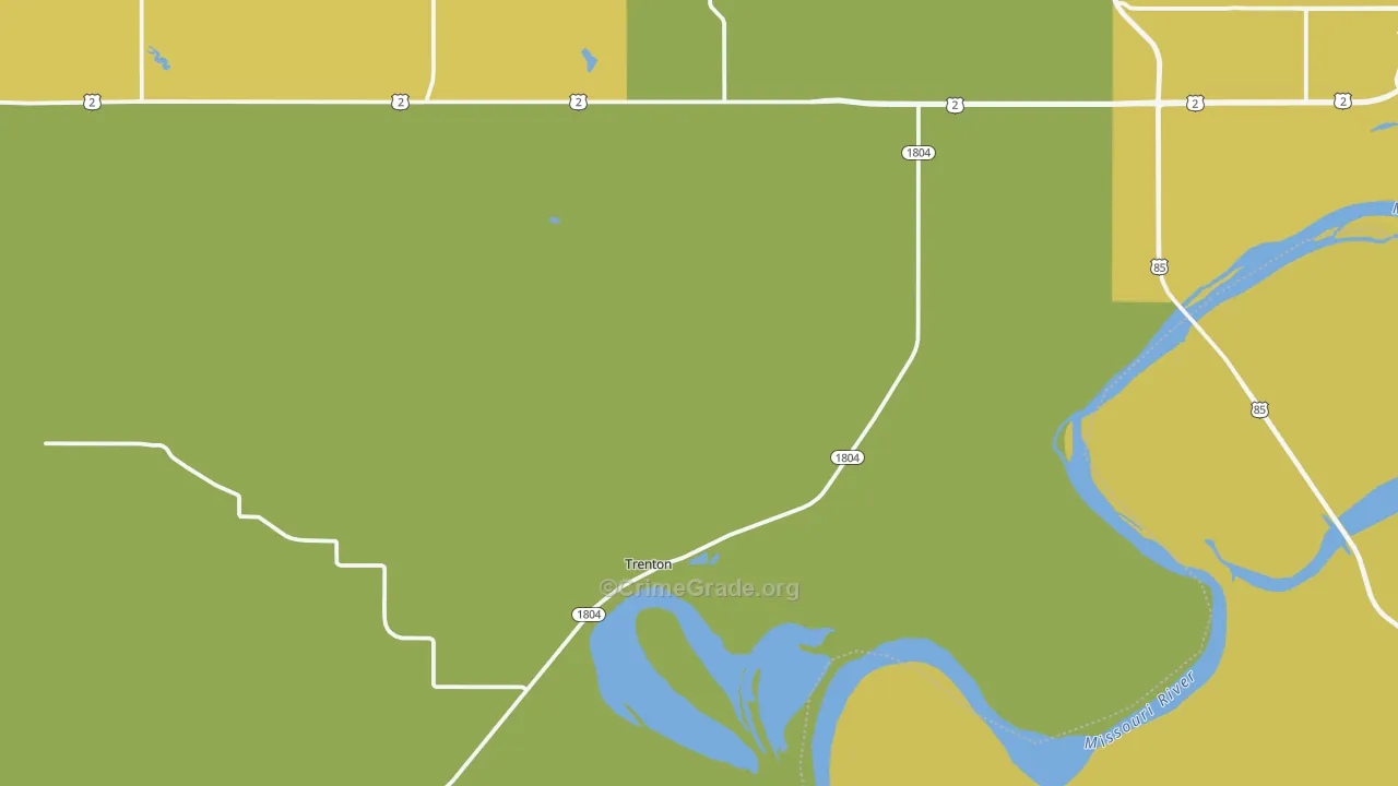 Trenton, ND Map of Arson Rates