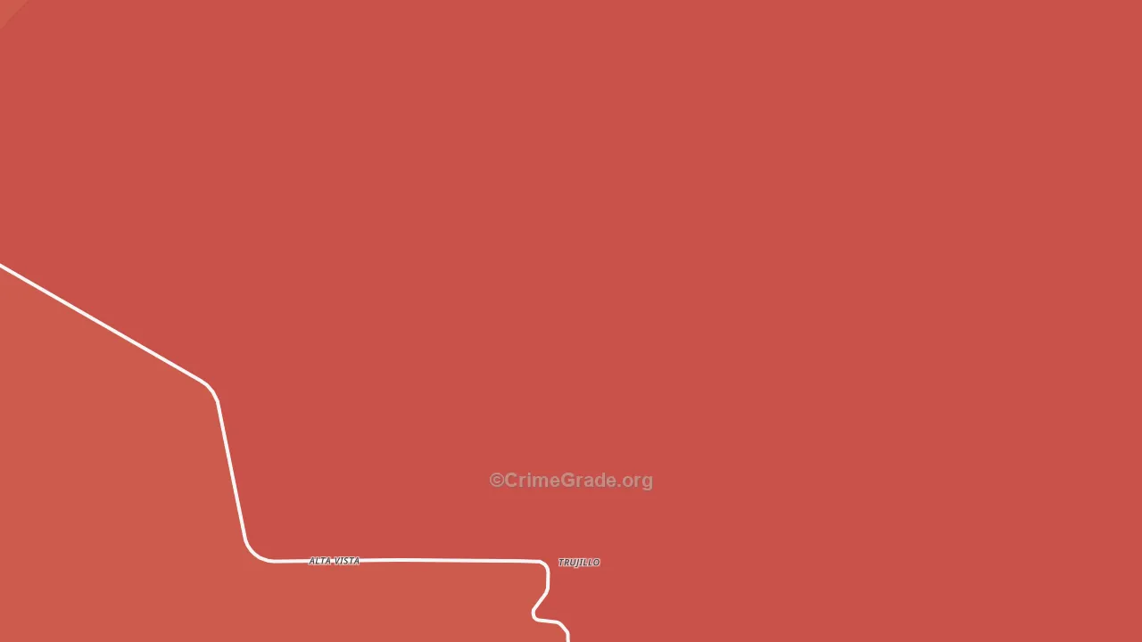 Trujillo, NM Map of Arson Rates
