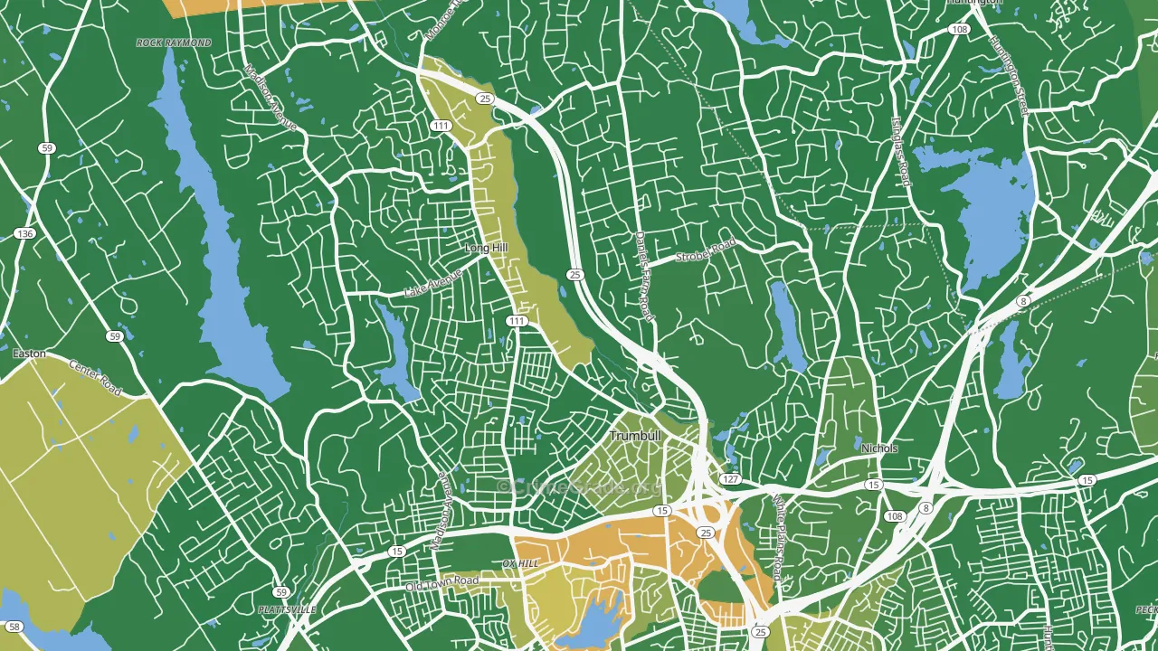 Trumbull, CT Map of Arson Rates