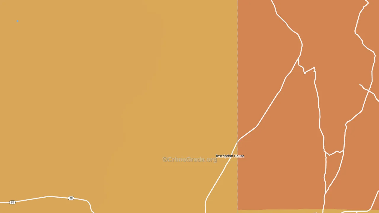 Tsegi, AZ Map of Arson Rates