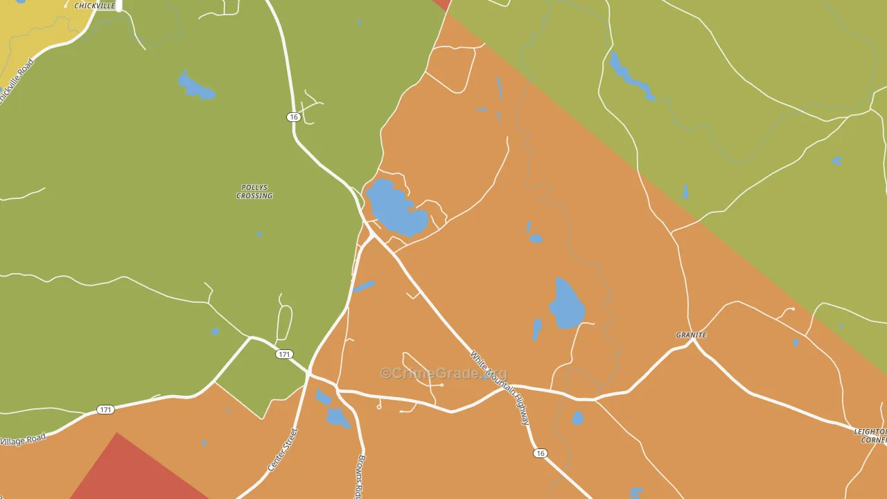 Tuftonboro, NH Map of Arson Rates
