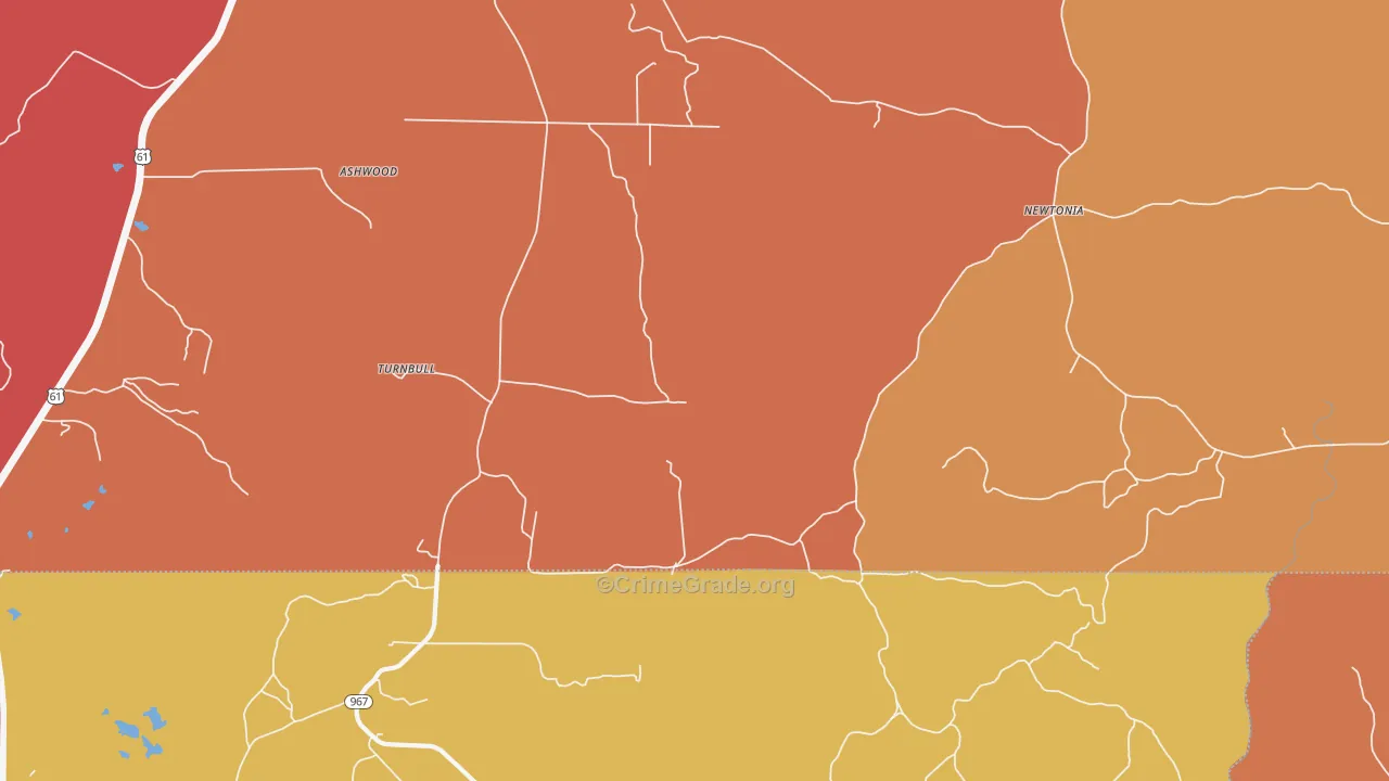 Turnbull, MS Map of Arson Rates