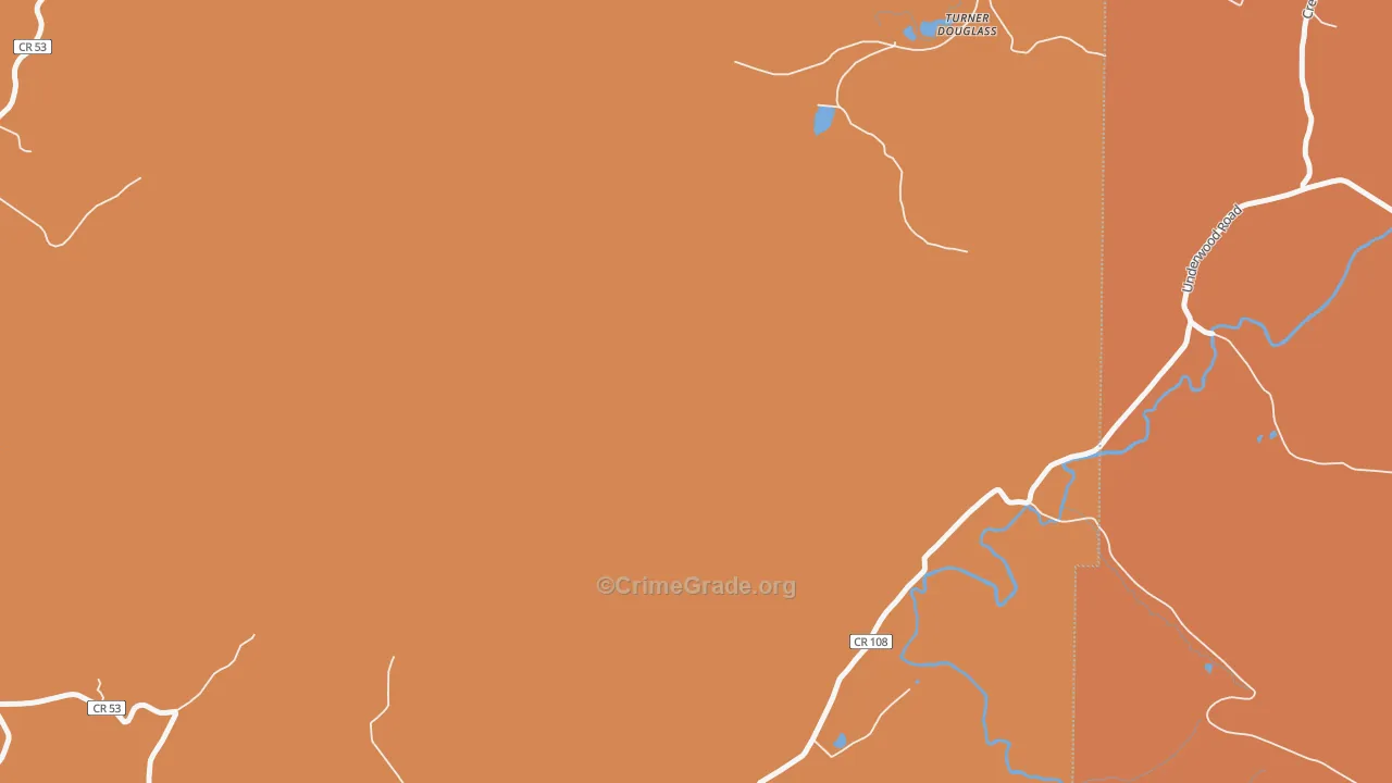 Turner Douglass, WV Map of Arson Rates