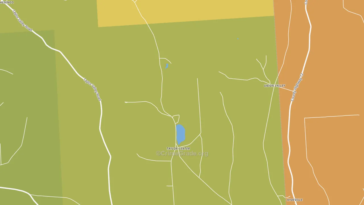 Union Valley, NY Map of Arson Rates