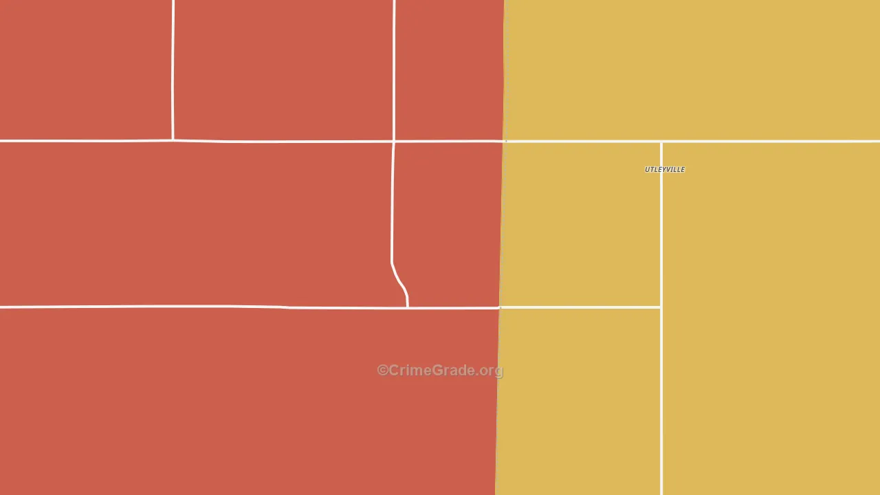 Utleyville, CO Map of Arson Rates