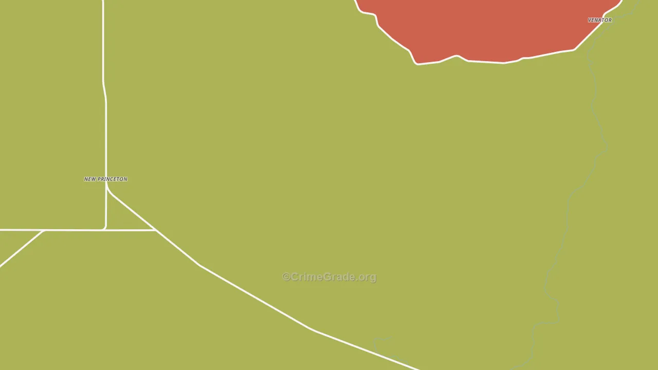 Venator, OR Map of Arson Rates