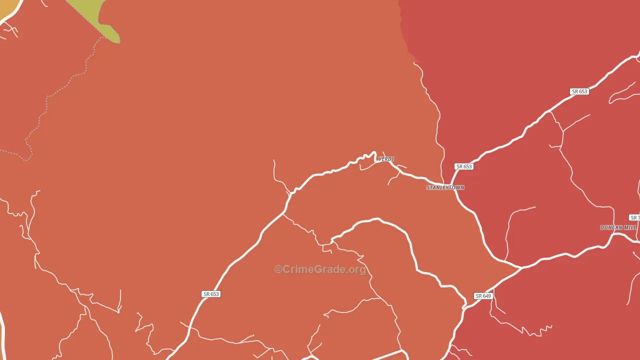 Verdi, VA Map of Arson Rates