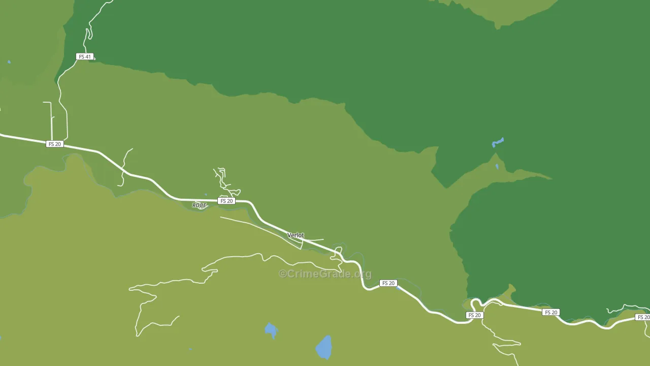 Verlot, WA Map of Arson Rates