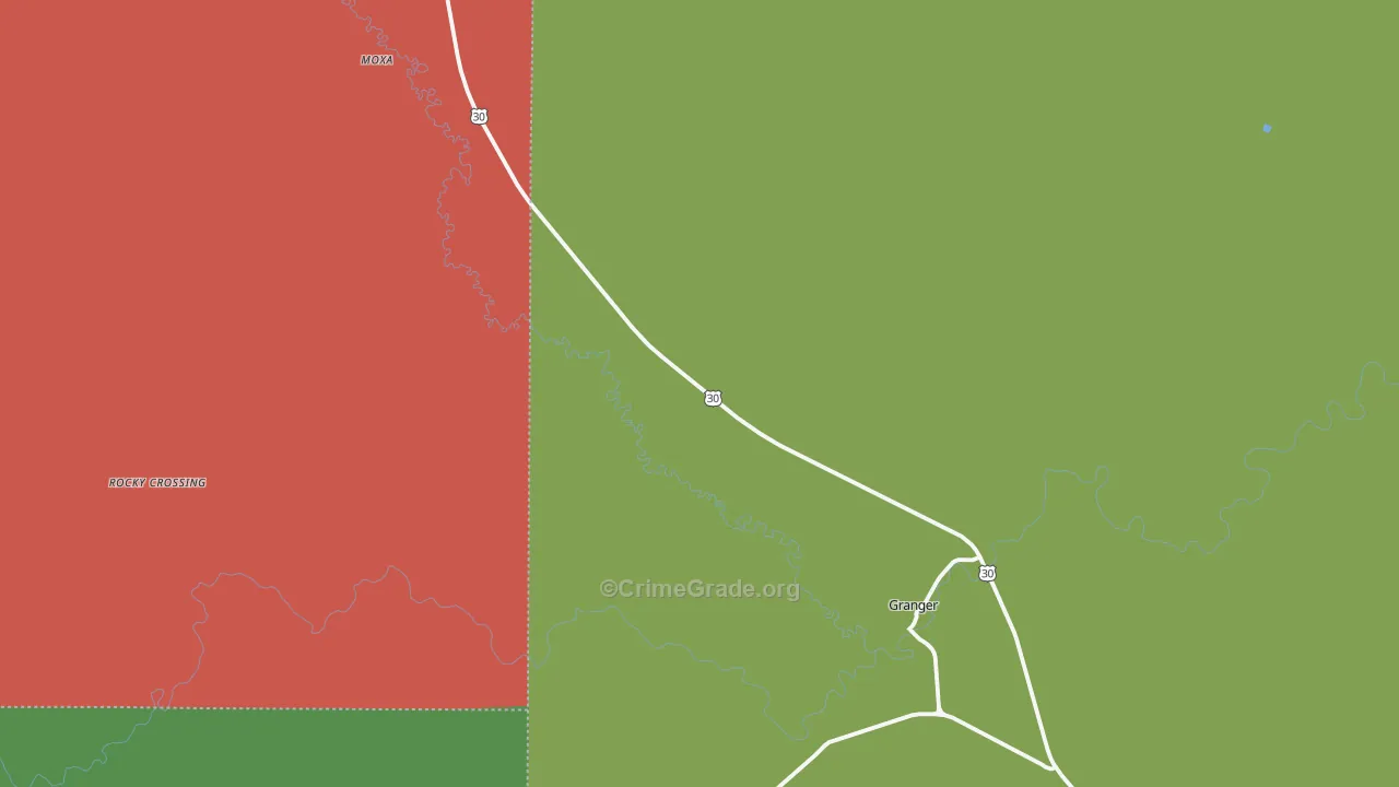 Verne, WY Map of Arson Rates