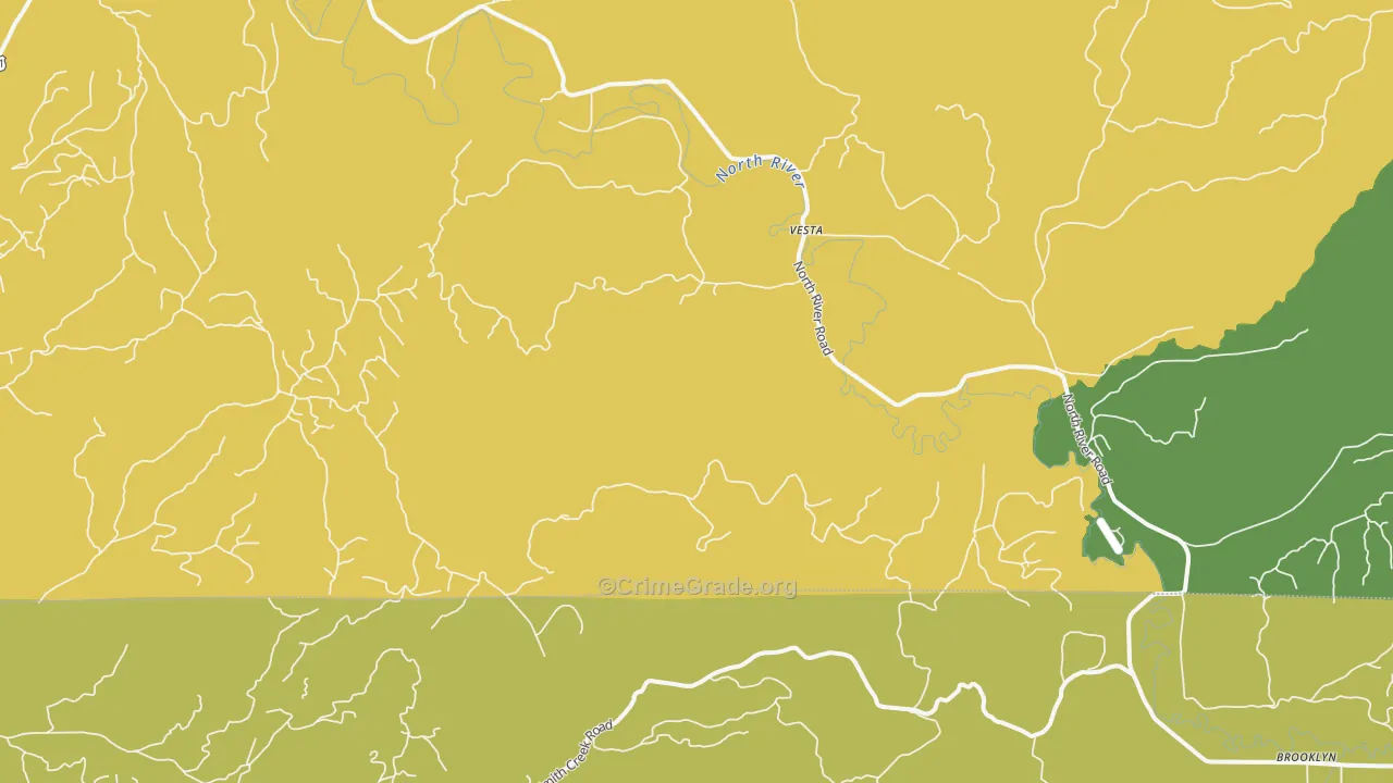 Vesta, WA Map of Arson Rates