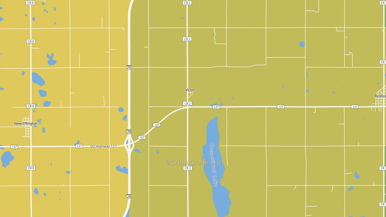 Victor, SD Map of Arson Rates