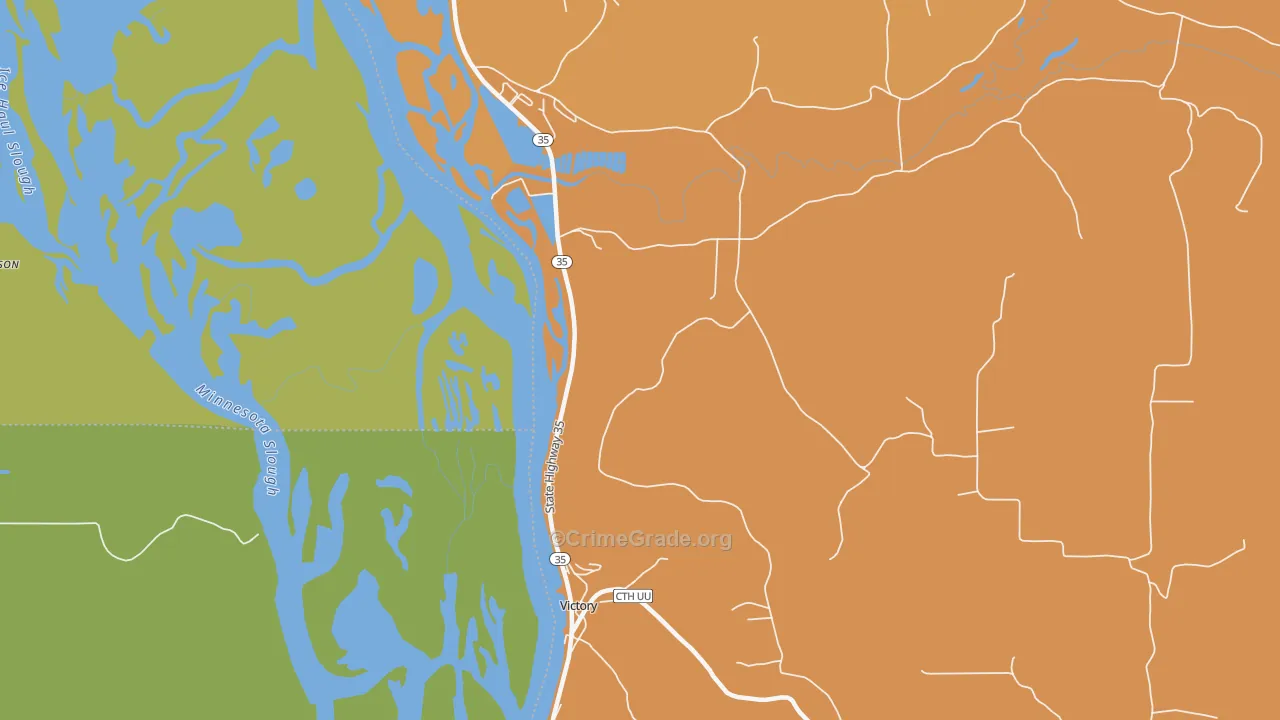 Victory, WI Map of Arson Rates