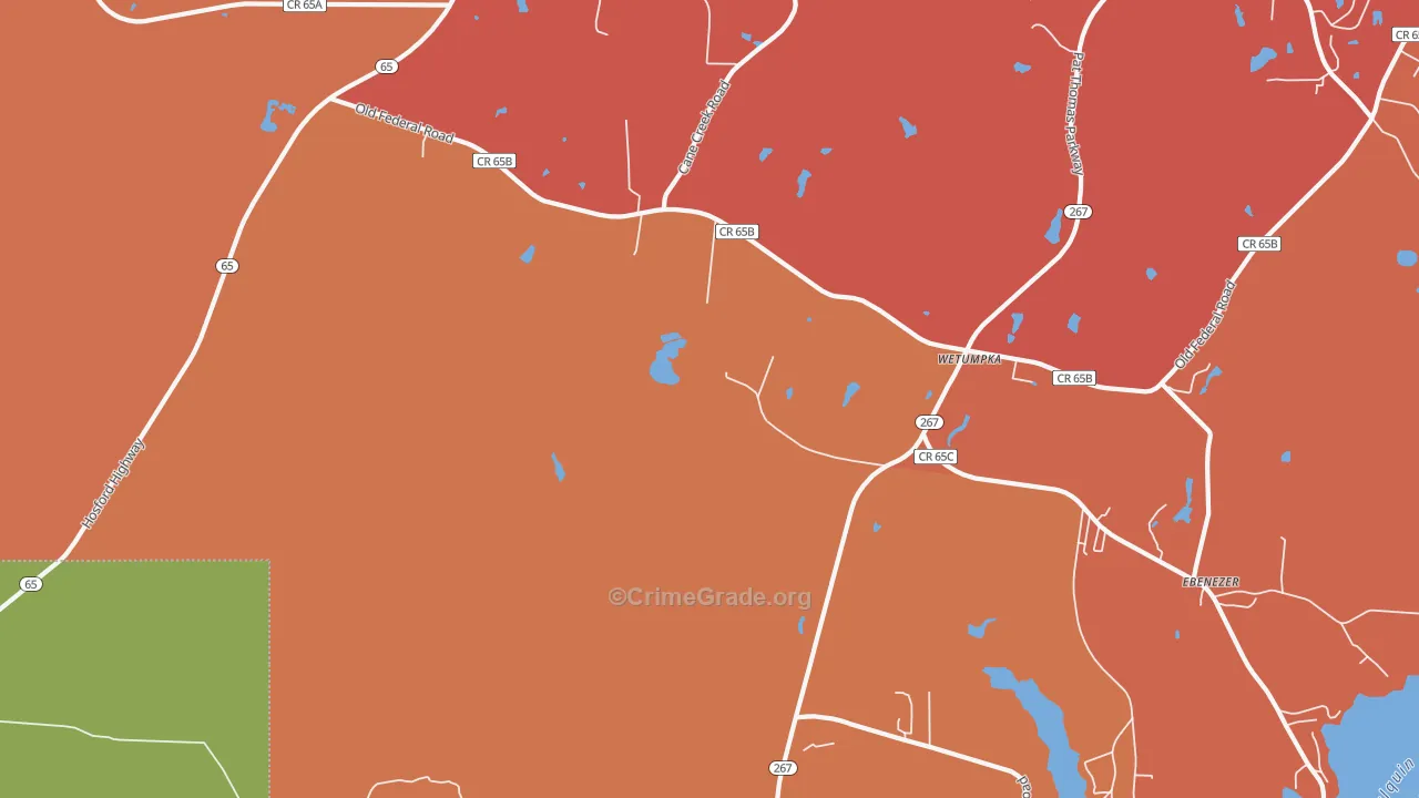Vilas, FL Map of Arson Rates