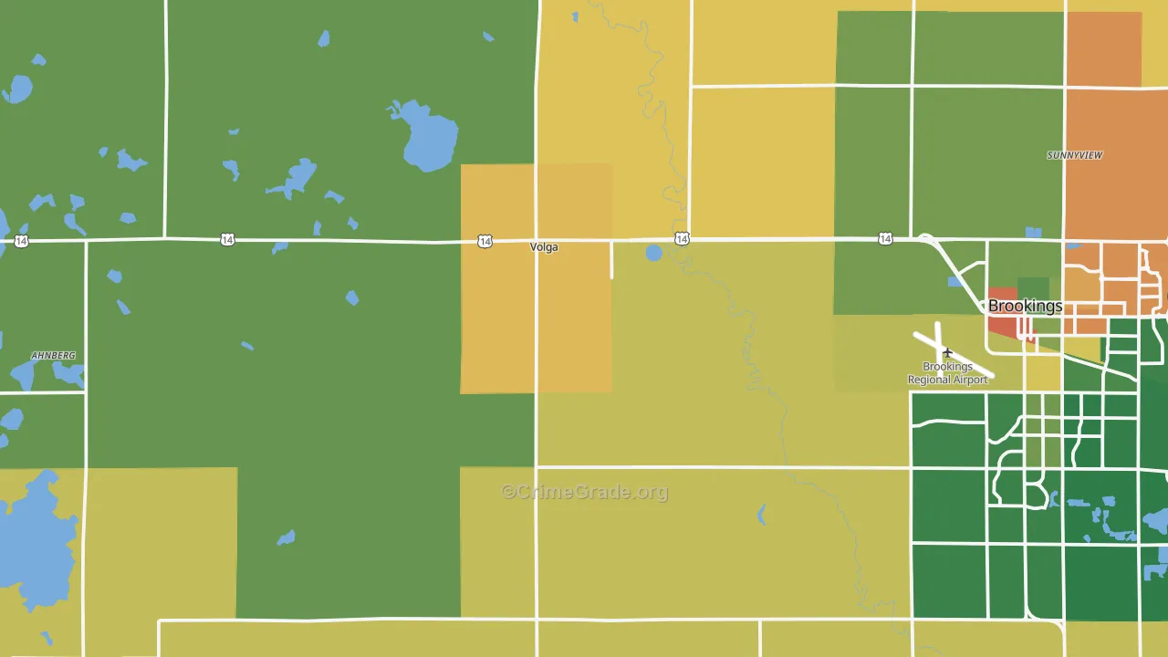Volga, SD Map of Arson Rates