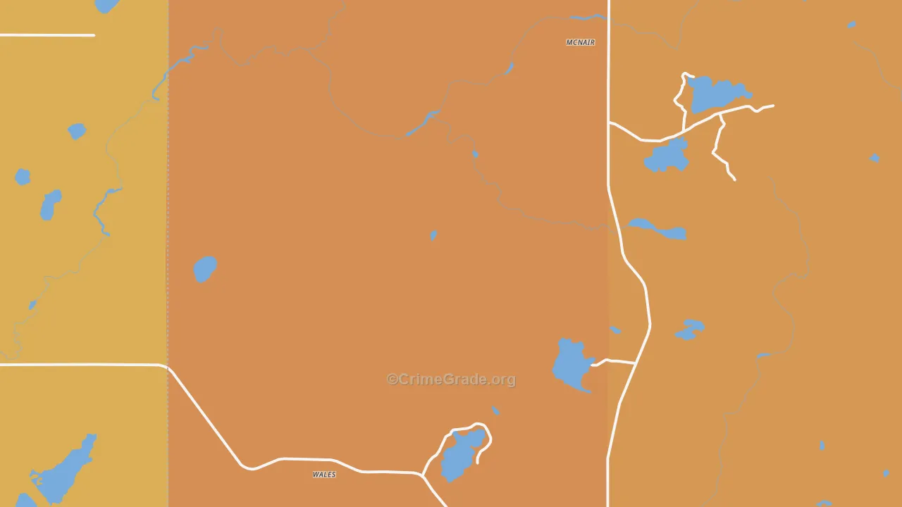 Wales, MN Map of Arson Rates